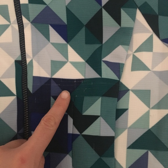 NWT H&M Bright Geometric Print Dress - Picture 4 of 5